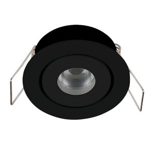 Small black recessed LED feature light by Switch Lighting