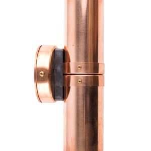 Copper up/down pillar light brand new shiny