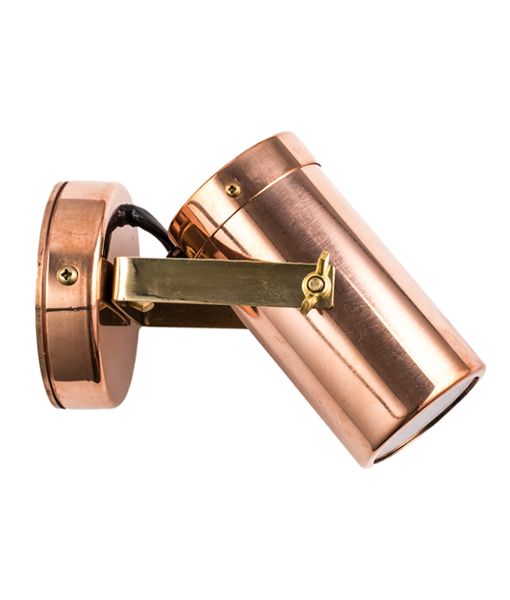 Copper outdoor spotlight